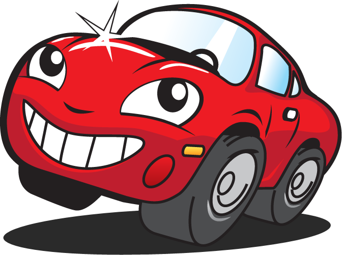 happy-mr-kleen-red-car